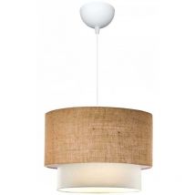 Suspension en tissu effet lin Nature