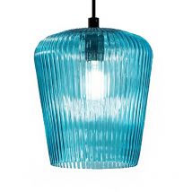 Gea Luce - Suspension en verre bleu numa e27 plafonnier moderne led