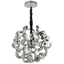 Inspired Esme Luminaire suspendu à 12 ampoules G4, chrome poli/cristal, non compatible avec les led/cfl
