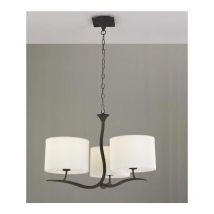 Suspension, Suspension Eve 3L Mantra crème/anthracite en Fabric, MANTRA