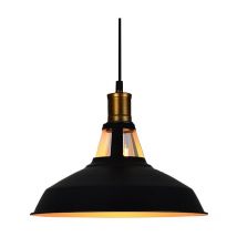 Suspension Filaire en Métal E27 Plafonnier Lustre 27cm x 12,5cm Noir et Blanc