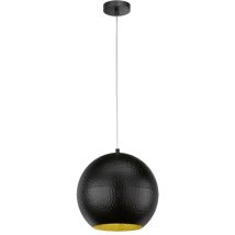 Suspension Fischer & Honsel Mylon Noir 30cm E27 40w