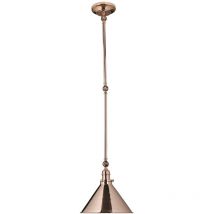 Elstead - Provence - Applique / plafonnier d'intérieur à 1 lumière, cuivre poli, E27