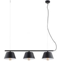 Epikasa - Suspension Gelato, Acier peint par poudrage, Noir, Blanc, 82x100x20 cm