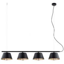 Epikasa - Suspension Gelato, Acier peint par poudrage, Noir, Or, 100x100x20 cm