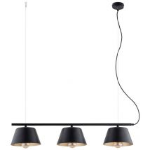 Epikasa - Suspension Gelato, Acier peint par poudrage, Noir, Or, 82x100x20 cm