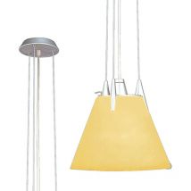 Inspired Hidra Suspension E27, Argent/Verre Mangue Dépoli