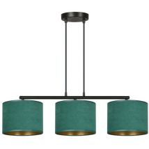 Epikasa - Suspension Hilde, Acier peint par poudrage, Tissu, Noir, Vert, 72x100x18 cm