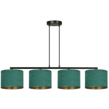 Epikasa - Suspension Hilde, Acier peint par poudrage, Tissu, Noir, Vert, 97x100x18 cm