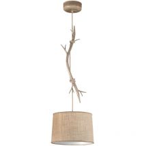 Inspired Lighting - Suspension, Suspension 1 lampe Sabina Marron en Metal, mantra
