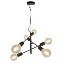Sampa Helios - Suspension intérieure Led métal noir Tub