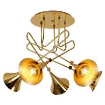 Inspired Mantra - Jazz Oro - Ceiling 5 Light E27, Gold