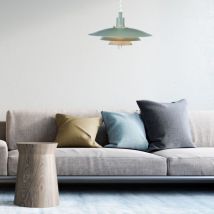 Markslojd - kirkenes - Luminaire suspendu d'intérieur en forme de dôme à 1 lumière, gris, E27