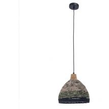 Forlight - Korg lampara colgante con pantalla de cuerda natural para bombilla E27
