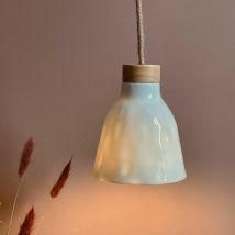 Opjet - Suspension lampe Baladeuse Rosinette simple émail brillant