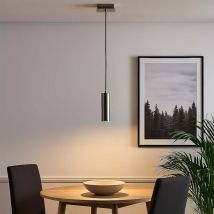 Suspension Lampe Suspension Salle À Manger Métal Nickel Mat Gu10 H 150 Cm