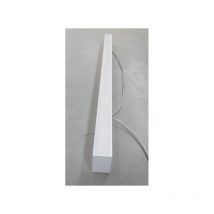 Trajectoire - Suspension led 28W alu blanc 1130x50x72mm 3CCT 3000-4000-5500K 3600lm câble 130cm 100° alim 230V IP20 Officeline