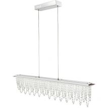 LED suspension cristal pendule hauteur réglable télécommande lumière du jour plafonnier dimmable Globo 68405-24H