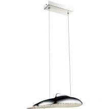 Globo - Suspension de plafond en cristal à led salon optique de baleine suspension chromée