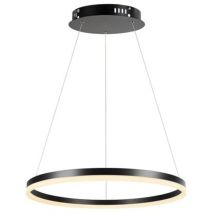 Suspension Led Noire Anneau Ø80 Cct 45w Rabalux Isaure