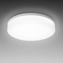 B.k.licht - plafonnier led intérieur extérieur salle de bain balcon terrasse IP54, 13W, lumière blanche neutre 4000 Kelvin, 1600lm i ø 220mm