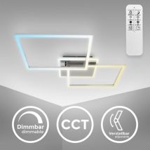 B.k.licht - Plafonnier led moderne de 40 watts i pivotant i contrôle cct i gradation en continue i minuterie i fonction veilleuse i télécommande i