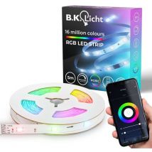 B.k.licht - i 10m Wifi rgbic led Strip i App control i music sensor i lightbar i led running light i rgbic led strip i compatible with Alexa i smart