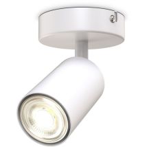 B.k.licht - i spot plafond i pivotant i orientable i GU10 i blanc mat i livré sans ampoule