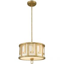 Elstead - Lemuria - Luminaire suspendu moyen à 2 ampoules à montage double pour plafond rond, or, E27
