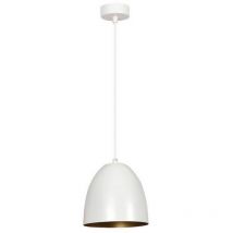Epikasa - Suspension Lenox, Acier peint par poudrage, Blanc, Or, 20x80x18 cm