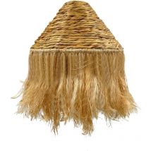 Lumisky - Abat-jour leonora indoor Beige Fibre naturelle D44 cm