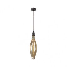 Suspension Lilia 1xe27 Marron/ambre Ampoule incluse 8w 3000k 640lm Regx12x12 Cm