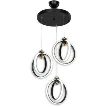 Iperbriko - Suspension luminaire à trois points lumineux cercles led
