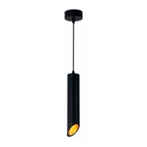 Optonica - Suspension Luminaire Biseautée GU10 IP20 30cm Noir / Or - silamp