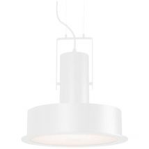 Zambelis - Suspension Luminaire D350 Pour Ampoule led E27 Blanc Mat
