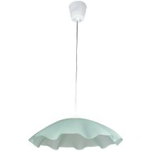 Suspension luminaire en verre Blanc transparent Eclairage plafonnier suspendu