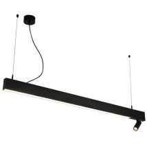Zambelis - Suspension Luminaire led 7/50W Noir sablé 36 deg - Blanc chaud - 3000K