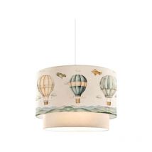 Jardibricodeco - suspension luminaire plafonnier enfant abat jour beige 30x20c. m