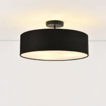 Plafonnier Missouri 3 X E27 Diamètre 45 Cm Noir Blanc [ Lux.pro