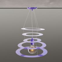Suspension luminaire violet Eclairage suspendue pour plafond Lampe Compatible LED