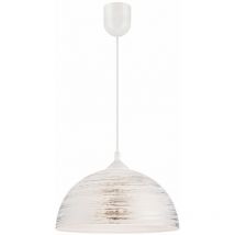 Suspension Marcy, Verre, Argent, 30x30x70 cm