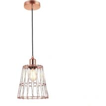 Suspension Luminaire Multiformes Rose E27 Diamètre 235mm avec Câble 1,1m réglable - Suspension d'éclairage intérieur