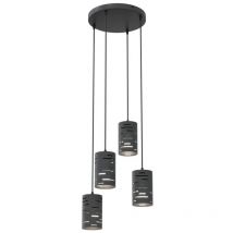 Epikasa - Suspension Tank, Métal, Plastique, Noir, 36x36x140 cm