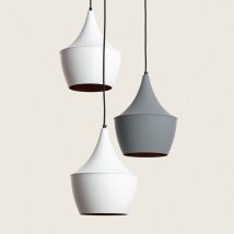 Ledkia - Suspension Métal Tri Mercury Blanc / Gris