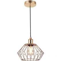 Leclubled - Suspension Luminaire Multiformes Or E27 Diamètre 285mm avec Câble 1,1m réglable - Suspension d'éclairage intérieur