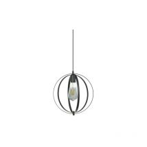 Horoz Electric - Suspension newton métal noir rond 60W