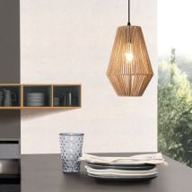 Lux.pro - Suspension Newtownabbey métal corde 160 x 20 cm beige