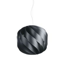 Linea Zero - Suspension Noire en Métal Chromé Cm. 40x38h