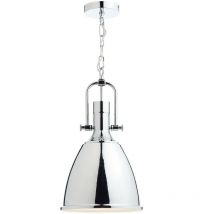 Dar Lighting - dar nolan - Suspension Dome Chrome Poli, 1x E27
