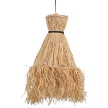 Suspension Palma raphia franges H70